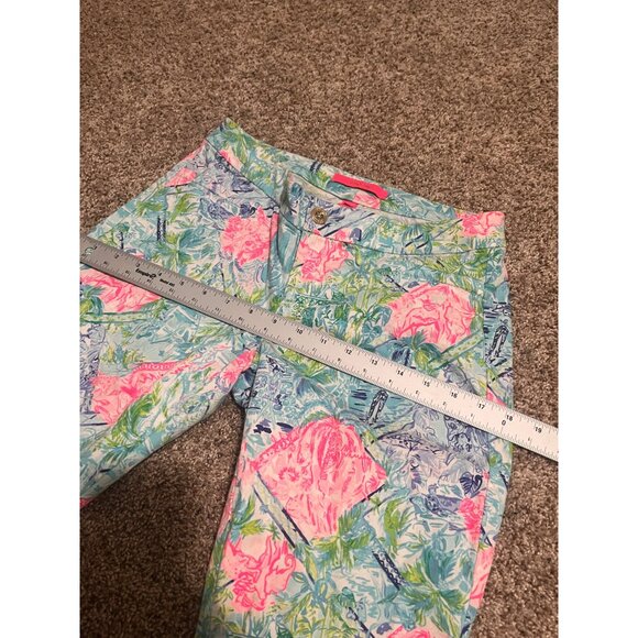Lilly Pulitzer BOHEMIAN QUEEN Kelly ankle pants size 4 - Picture 7 of 9